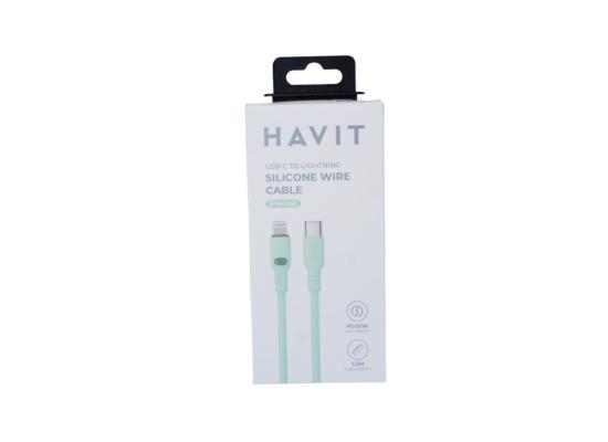 HAVIT CB6281 USB-C TO LIGHTING SILICONE WIRE CABLE IPHONE 1.0M